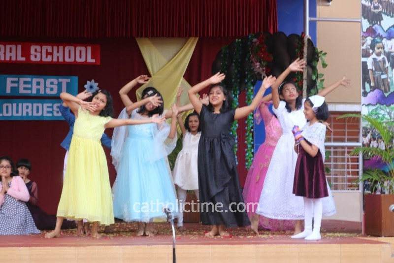 Mangaluru Lourdes Central School Celebrates The Feast Of Our Lady Of Lourdes The School Patron Catholic Time